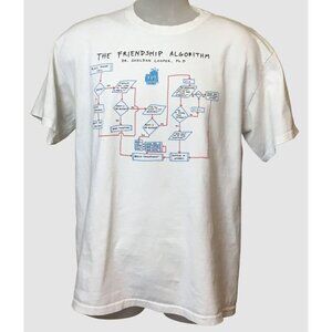 Unisex Ripple Junction Big Bang Theory Friendship Algorithm T-Shirt Large